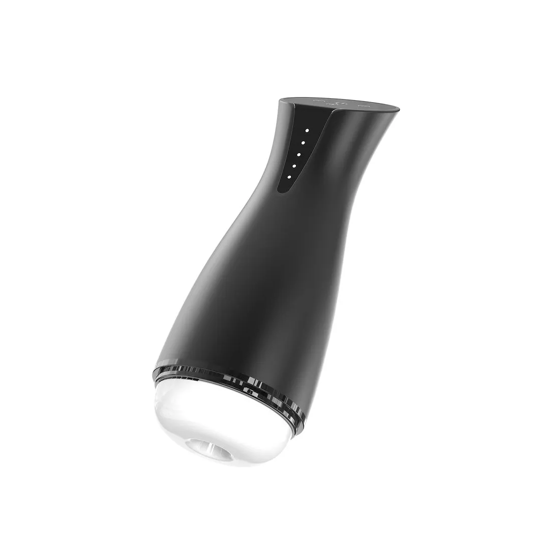 EROSPACE Men's Play B6 - Automatyczny masturbator z wibracją, Czarny, 25.5 cm
