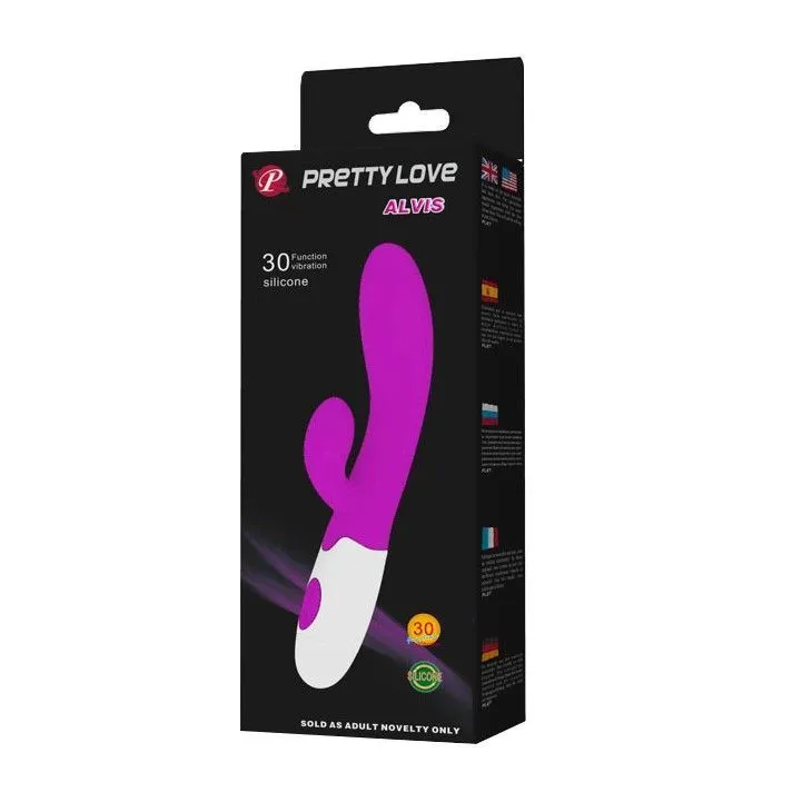 Вібратор Pretty Love Alvis, 20,5 см (фіолетовий)