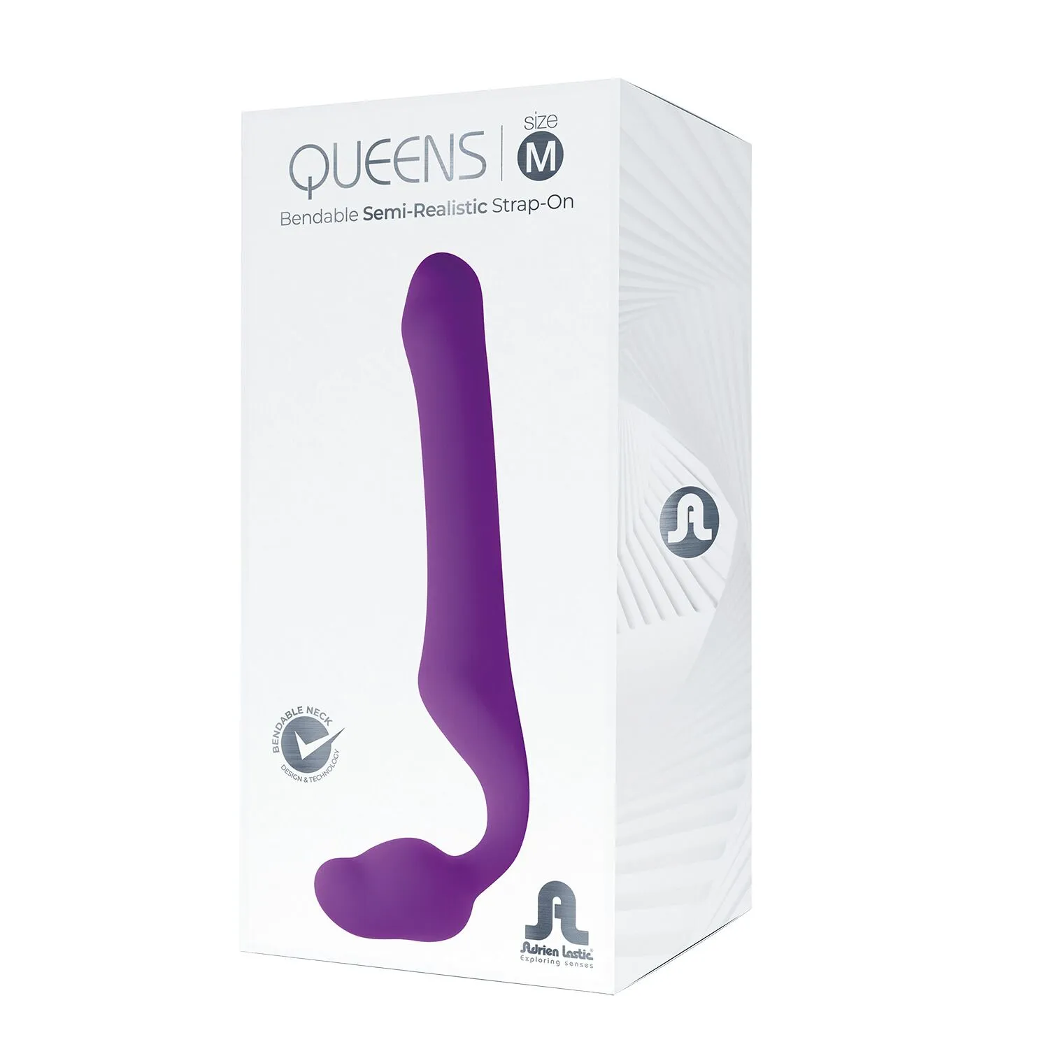 Adrien Lastic Queens - Strap-on bez pasa, Liliowy, 20 cm