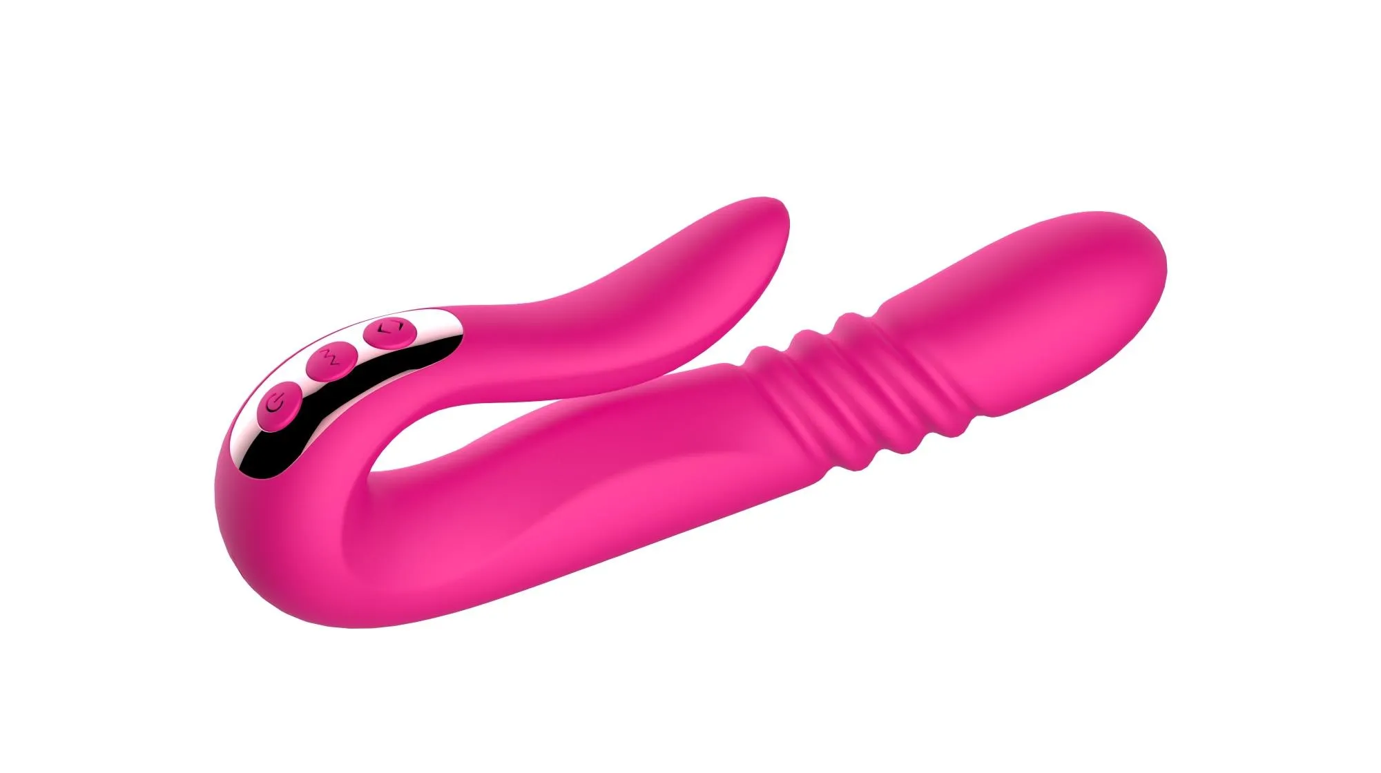 Вібратор B - Series Cute Deluxe Twirling Vibrating Thruster, 23 см (рожевий)