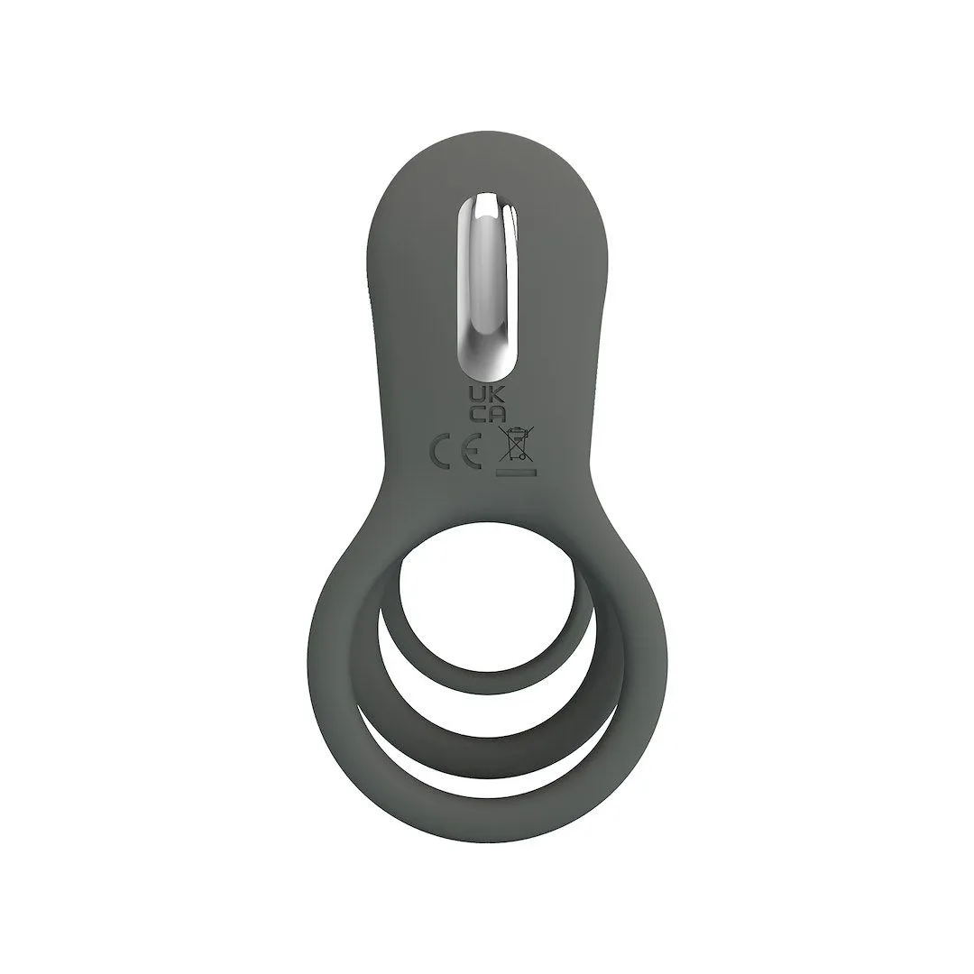 Pretty Love Master Ring - Nakładka na penisa, Szary, 9 cm