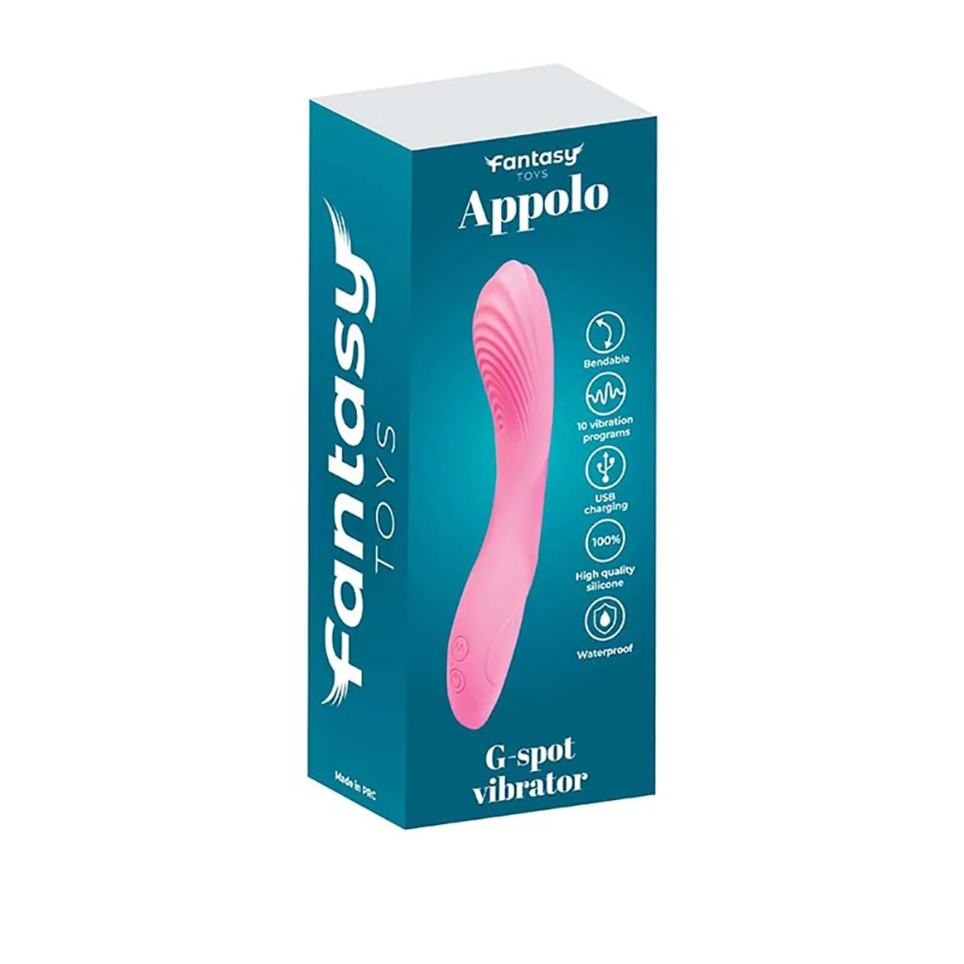 Вібратор Fantasy Apollo G-spot, 20 см (рожевий)