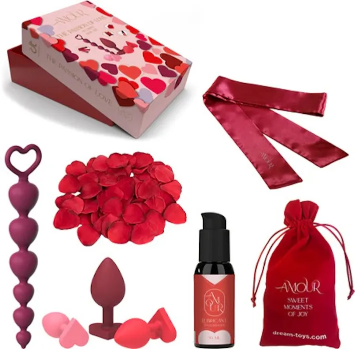 Набор Amour The Passion Of Love Alluring Anal Kit, 7 шт (красный)