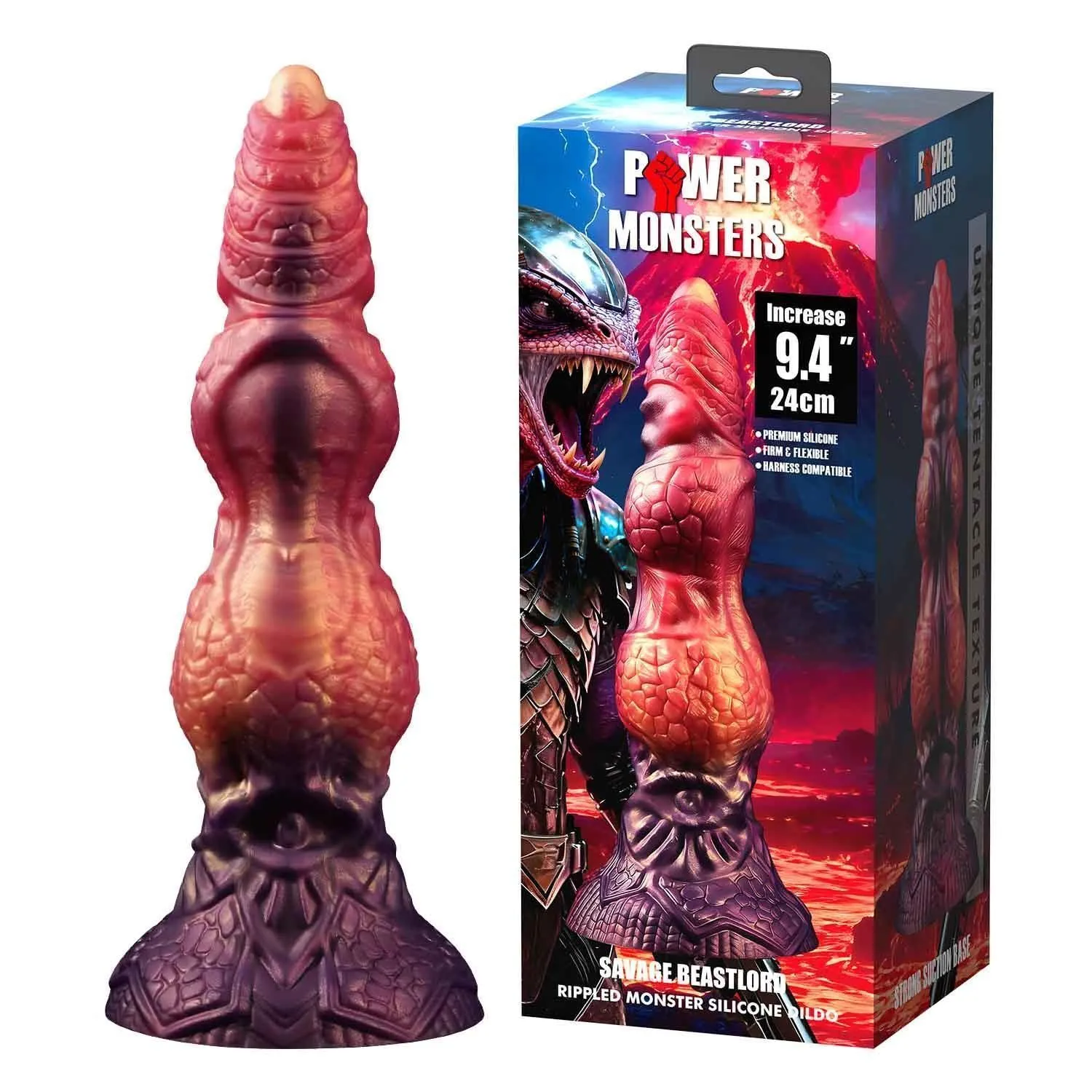 BAILE Savage Beastlord - Dildo, Multi, 24 cm