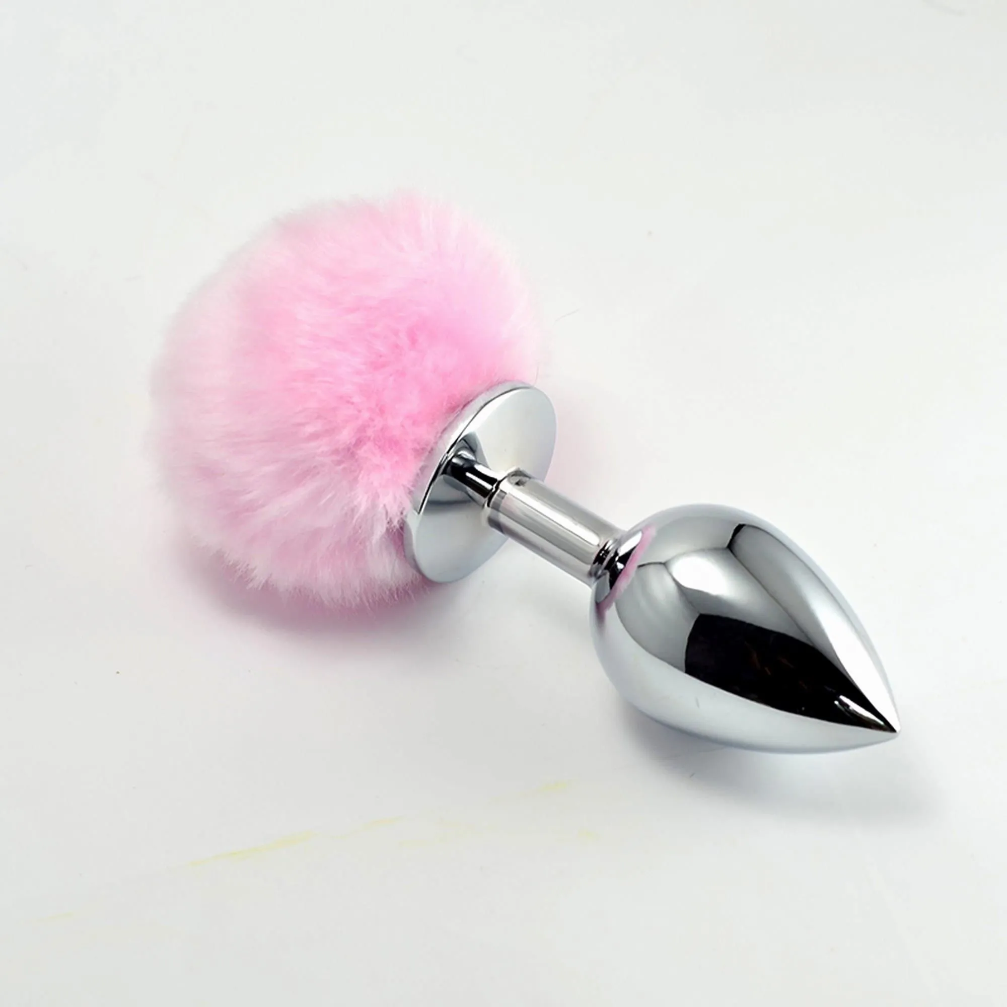 Анальна пробка LoveToy Large Silver Plug, 17 см (рожевий)