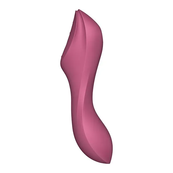 Вакуумный стимулятор клитора с вибрацией Satisfyer Curvy Trinity 3 (красный)