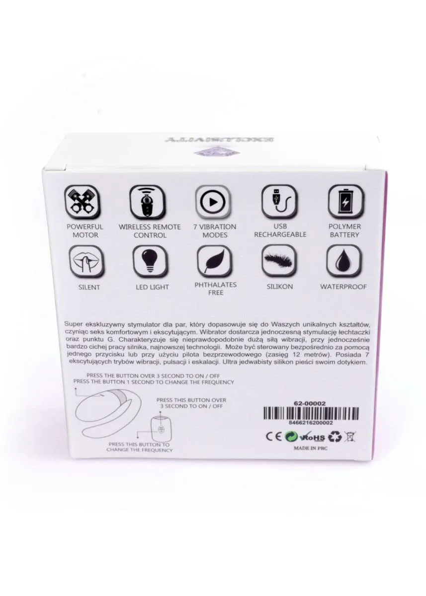 Boss Series V-Vibe - Wibrator, Fioletowy, 9 cm