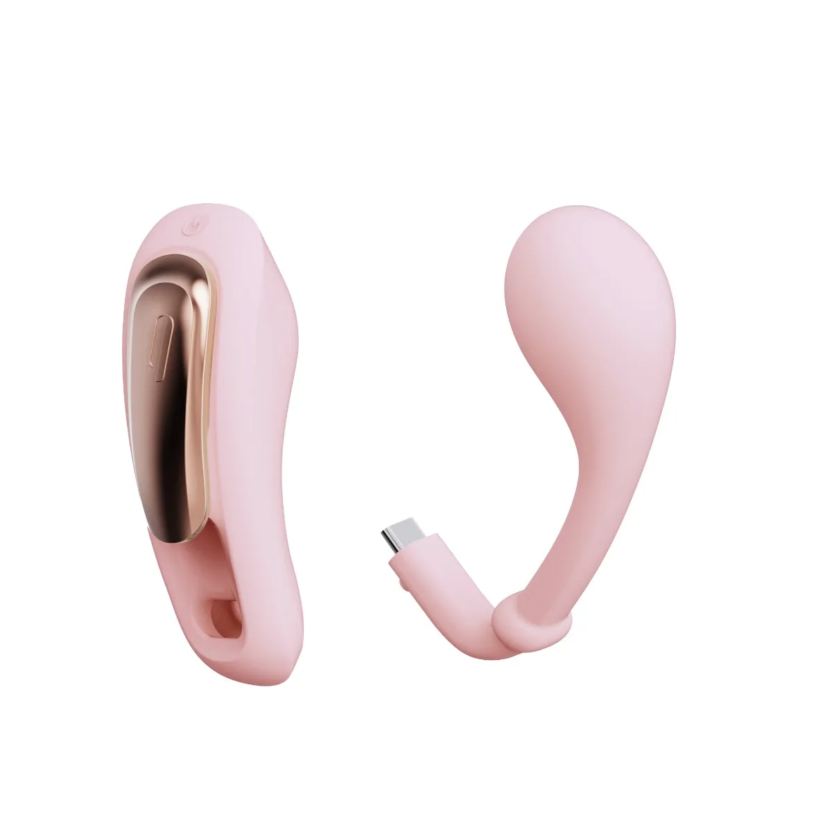 Qingnan No.6 Wireless Control Wearable Vibrator - Wibrator, Różowy, 8 cm