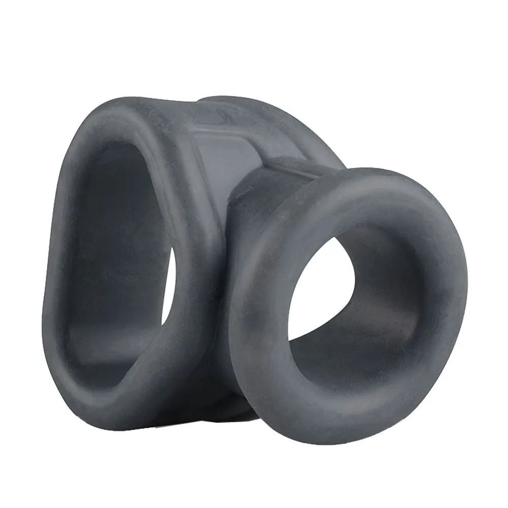 Ерекційне кільце Boners Liquid Silicone 2 in 1 Ballstretcher (сірий)