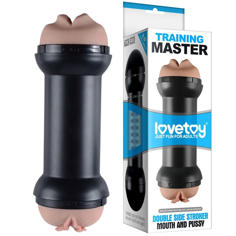 Подвійний мастурбатор LoveToy Traning Master Flesh (тілесний)