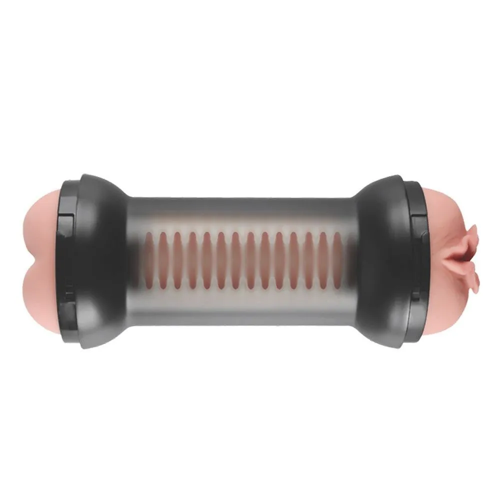 Подвійний мастурбатор LoveToy Traning Master Double Side Stroker (тілесний)