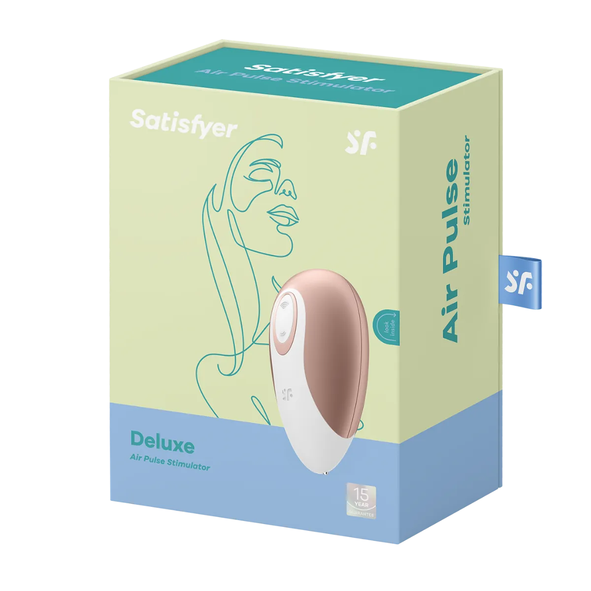 Satisfyer Deluxe - Bezdotykowy stymulator łechtaczki, Złoto, 11 cm