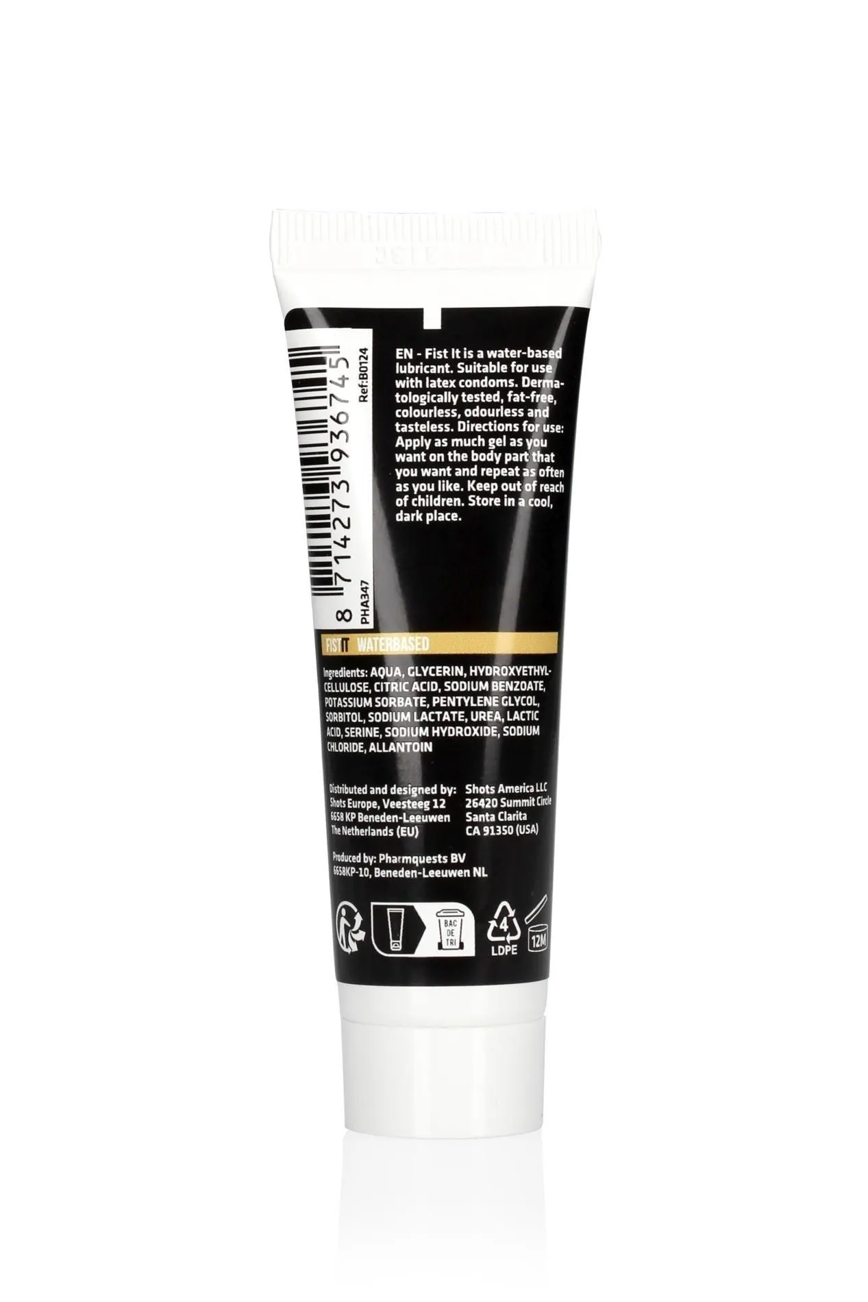 Fist It Fist It - Lubrykant na bazie wody, Bezzapachowy, 25 ml