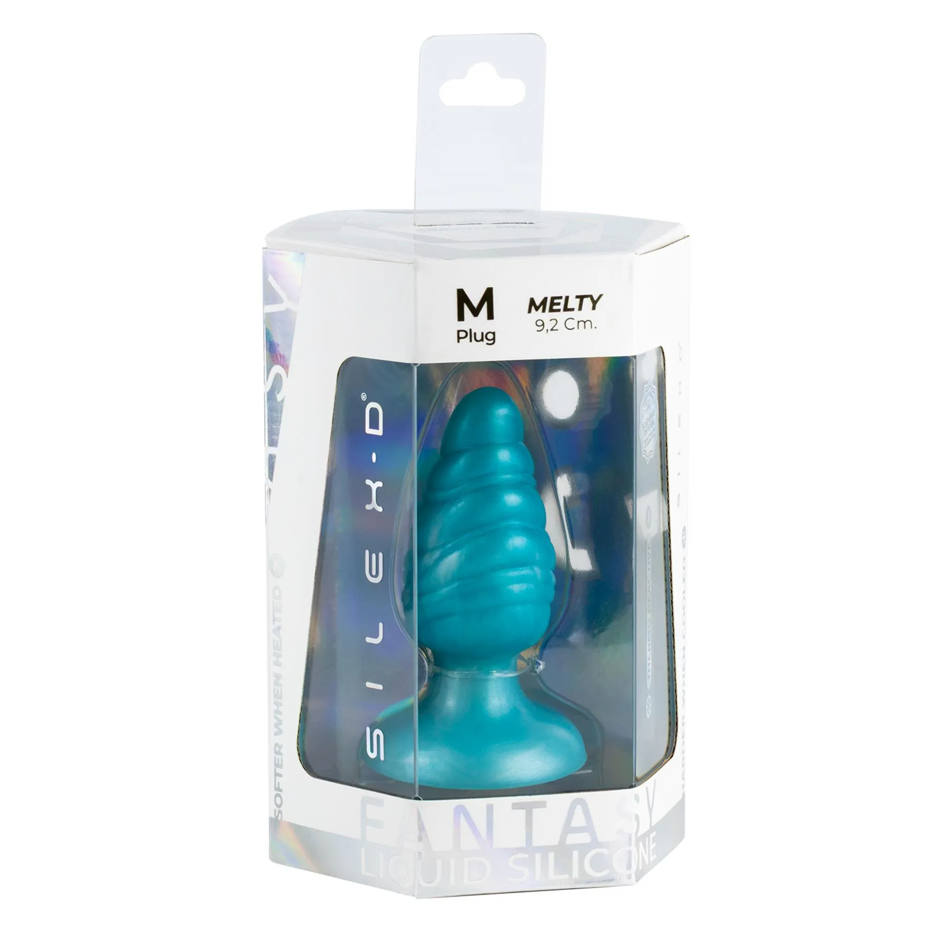 Silexd Plug Melty - Korek analny, Mięta, 9.25 cm, M