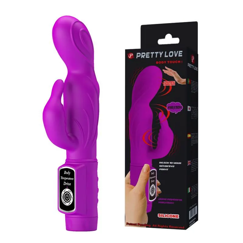 Pretty Love Body Touch - Wibrator królik, Fioletowy, 22, 6 cm