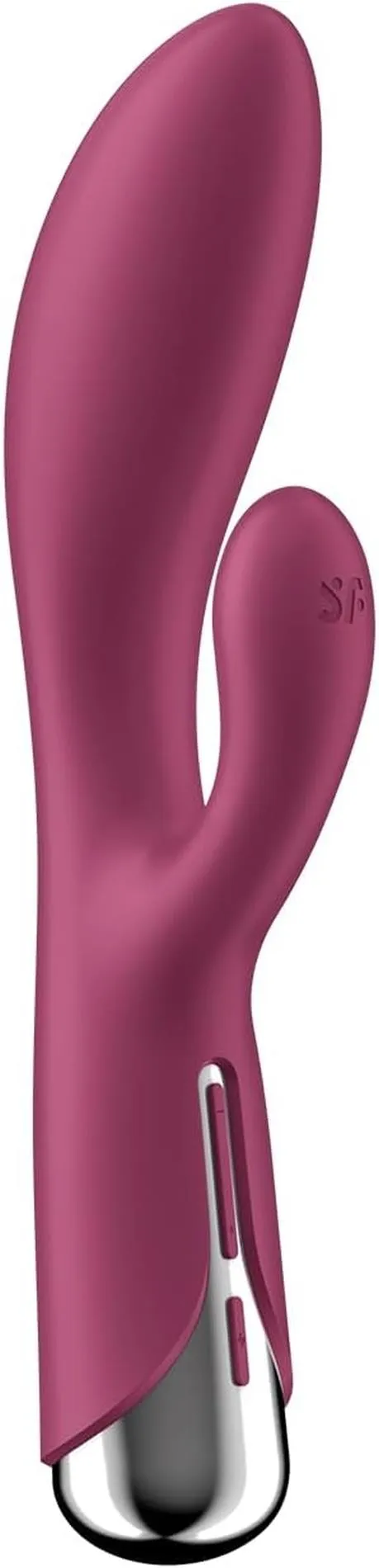 Вибратор-кролик Satisfyer Spinning Rabbit 1, 20 см (бордовый)