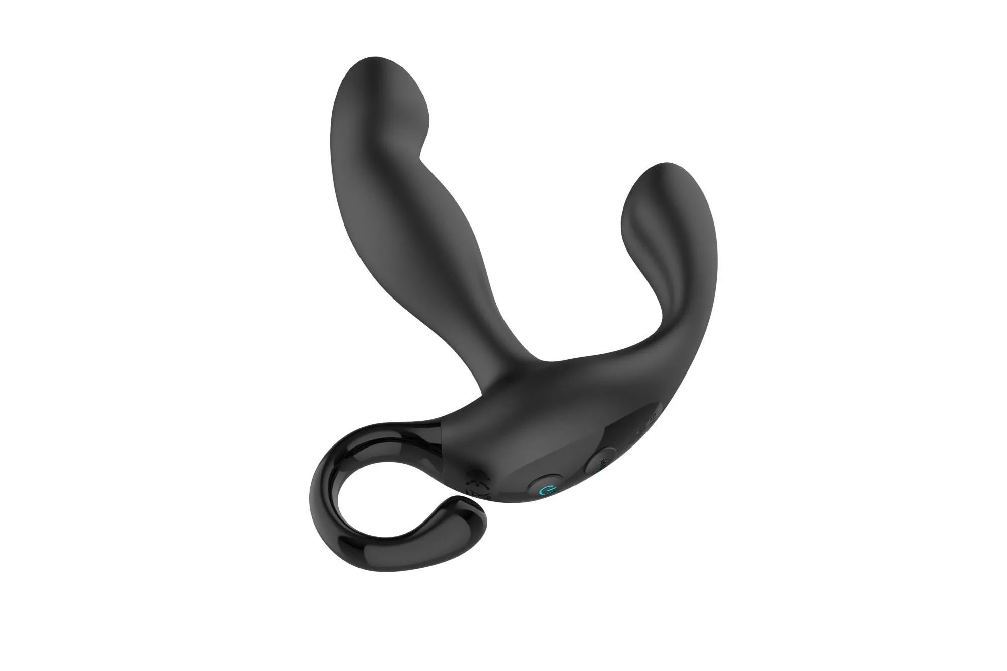B - Series Cute Finger Wiggle - Stymulator prostaty B -, Czarny, 17 cm