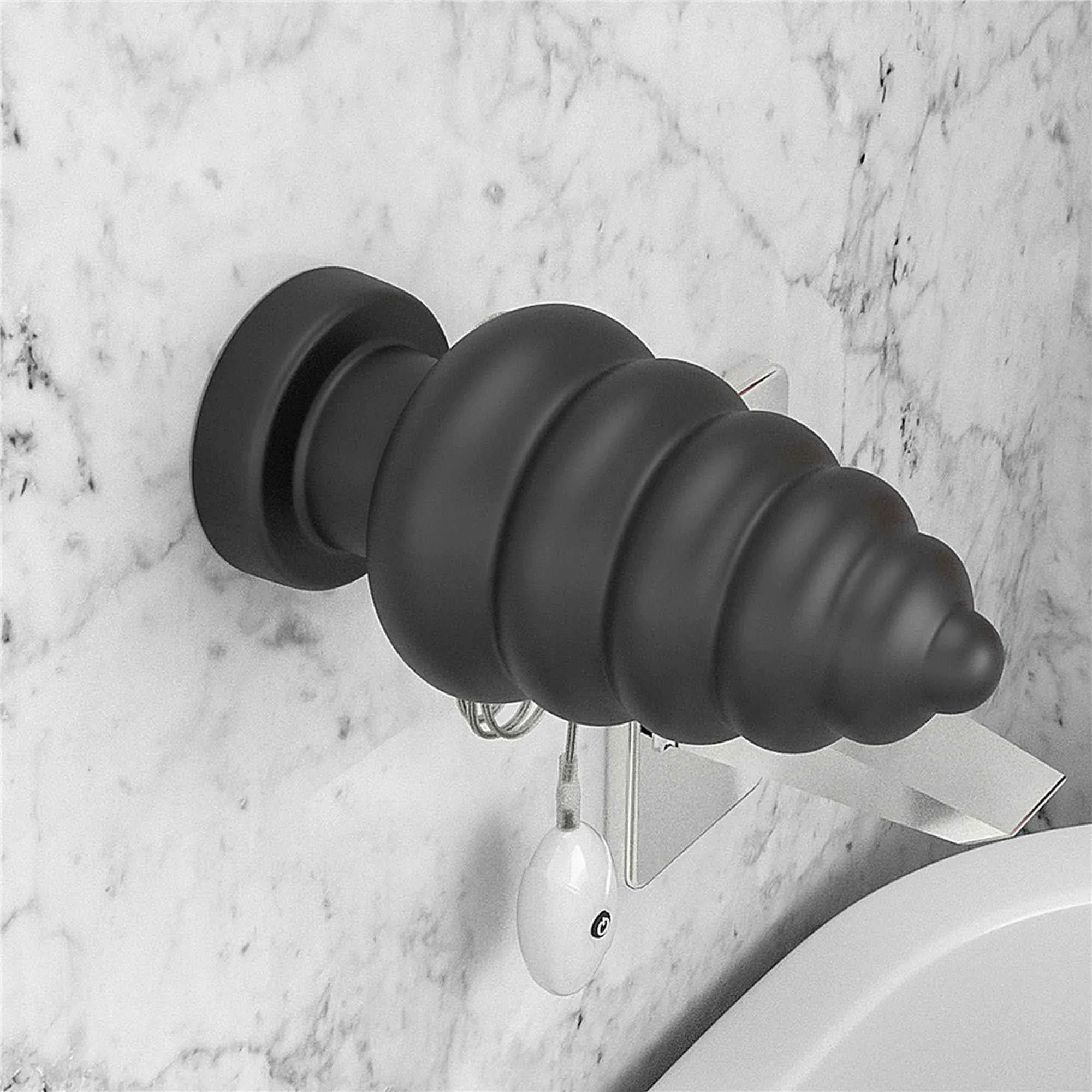 Анальна пробка King Sized Vibrating Anal Cracker 7, 18 см (чорний)