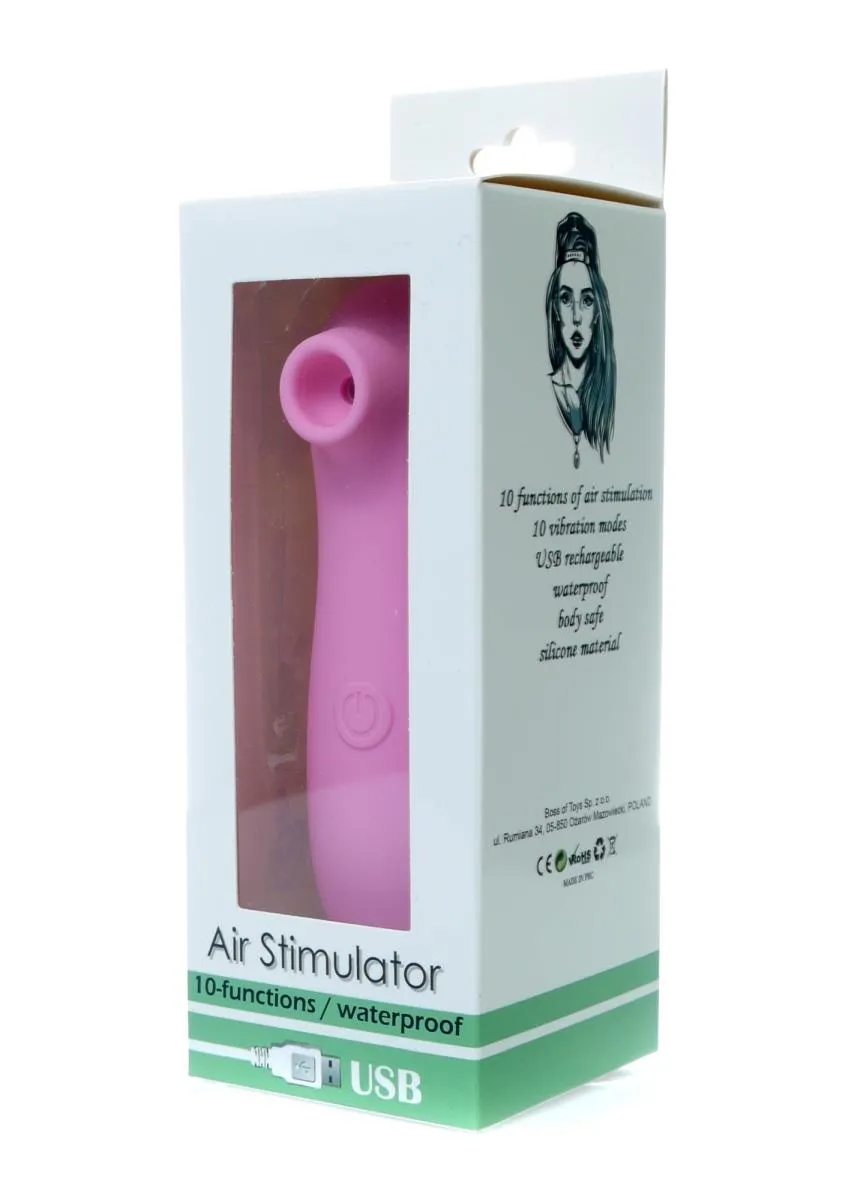 Boss Series Air Stimulator - Bezdotykowy stymulator łechtaczki, Liliowy, 12, 3 cm