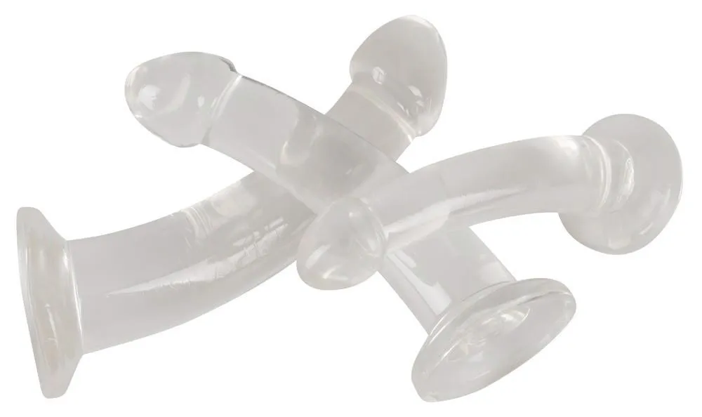 Набір анальних пробок Crystal Clear Anal Training Set, 3 шт (прозорий)