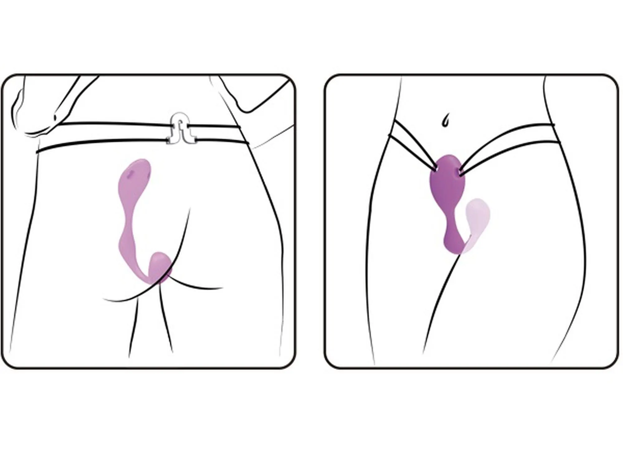 Adrien Lastic Mr Hook - Wibrator, Magenta, 12 cm