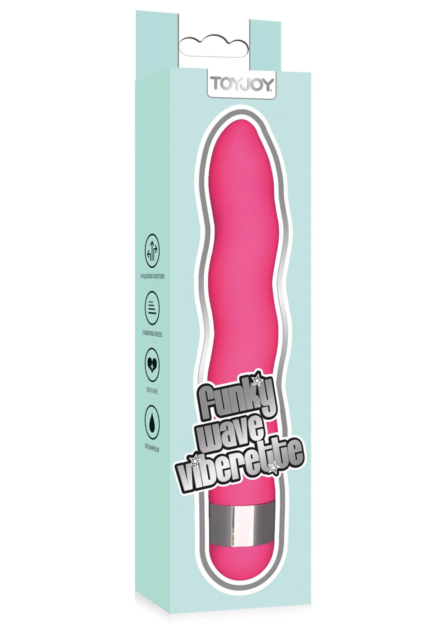 TOYJOY Funky Wave Viberette - Wibrator, Różowy, 18 cm