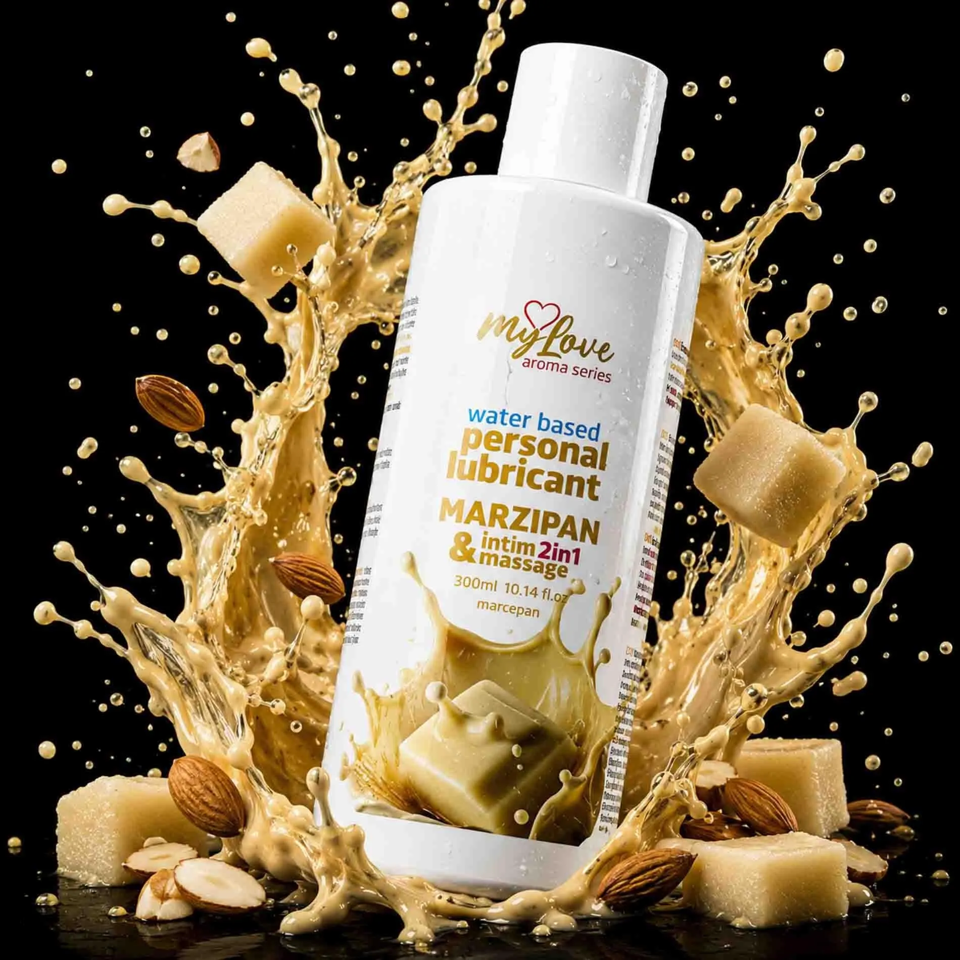 MyLove Aroma Series Intim&Massage 2in1 Marzipan - Lubrykant, Marcepan, 300 ml