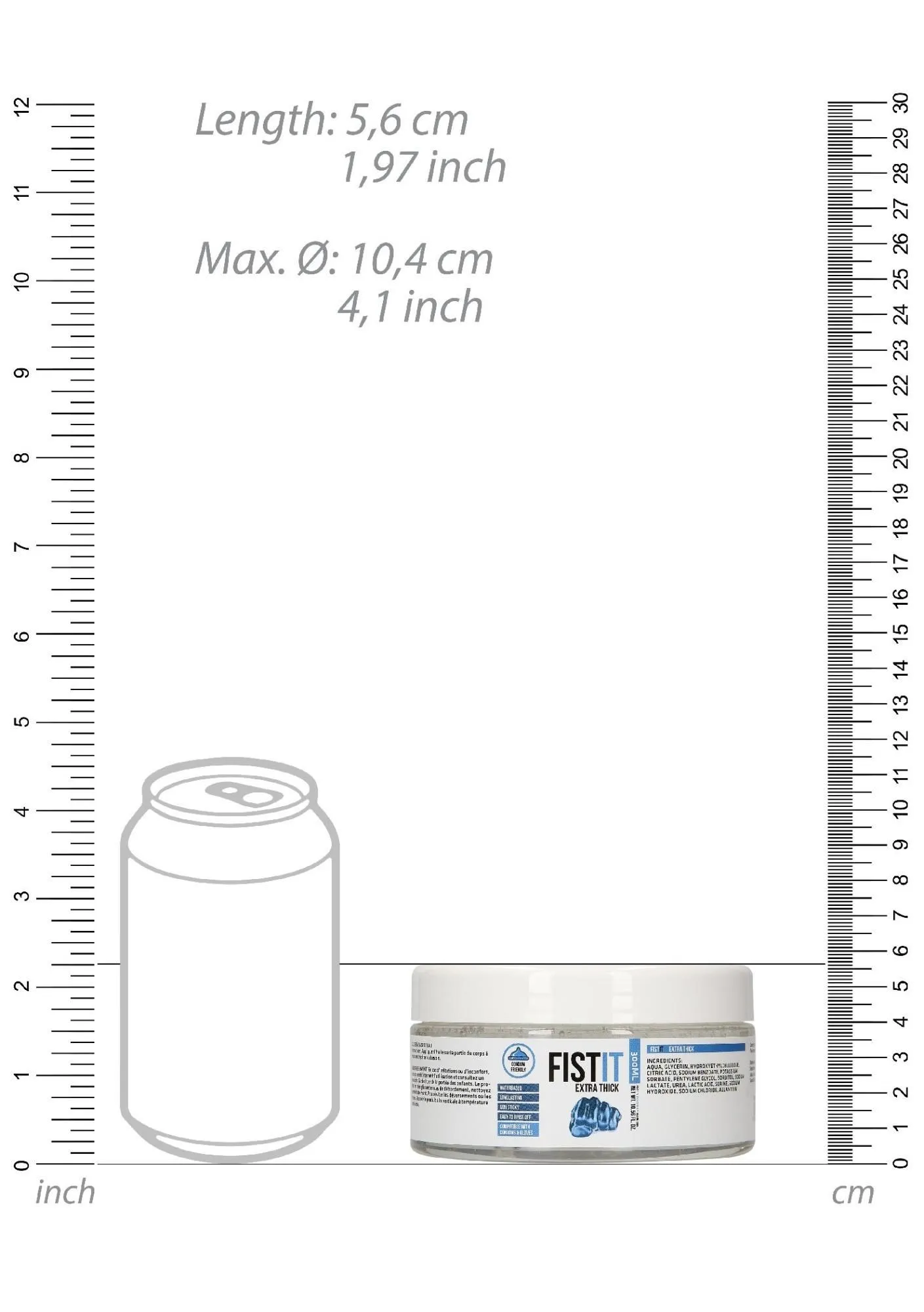 Лубрикант на водной основе ShotsToys Fist It Extra Thick, 300 мл
