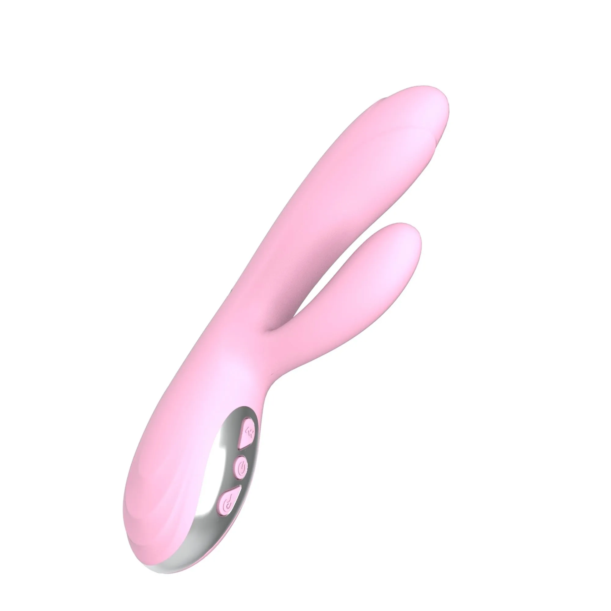 B - Series Lyla Joker - Wibrator królik, Jasnoróżowy, 21.7 cm