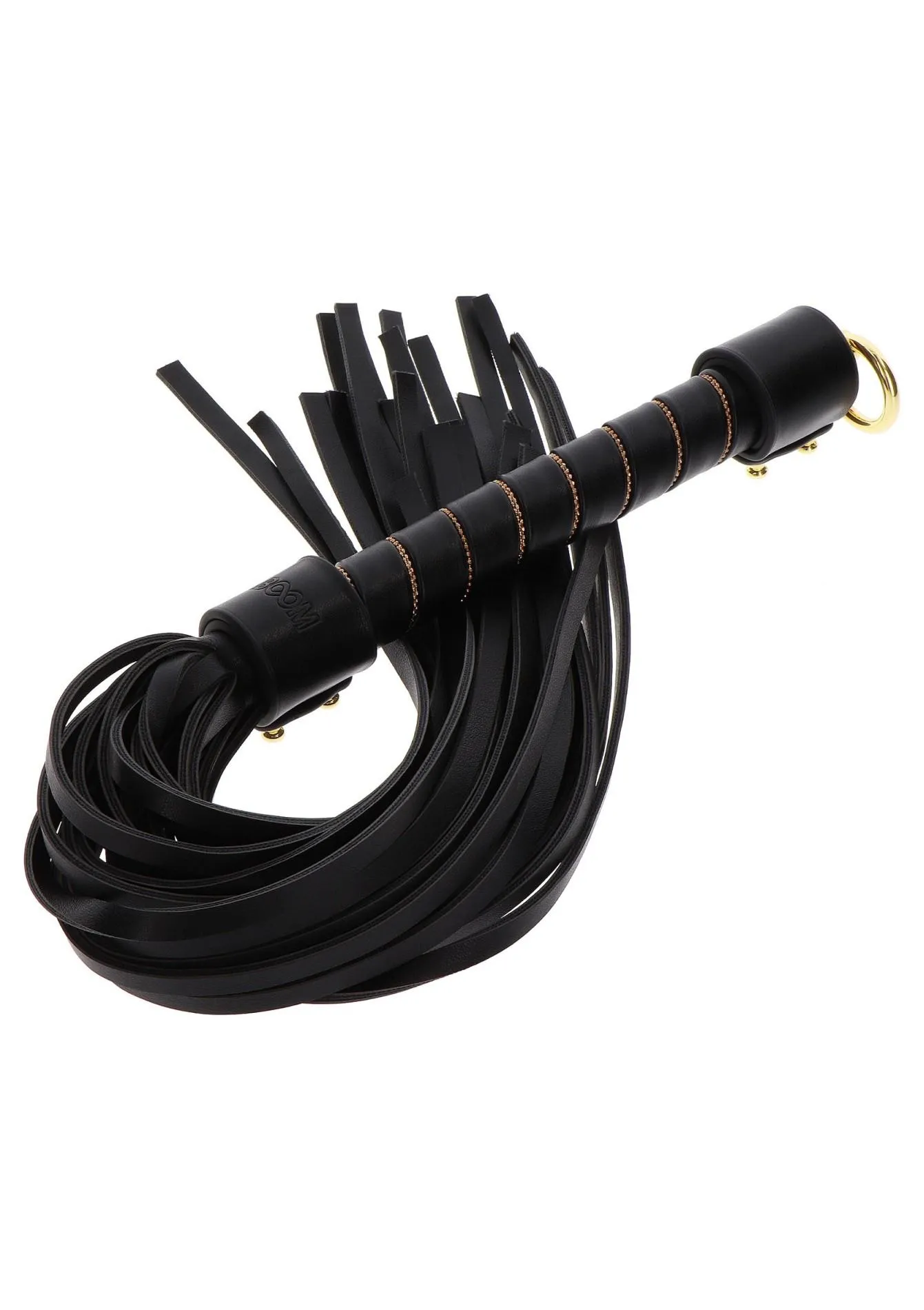 БДСМ флоггер Taboom Vogue Studded Whip, 54 см (черный)
