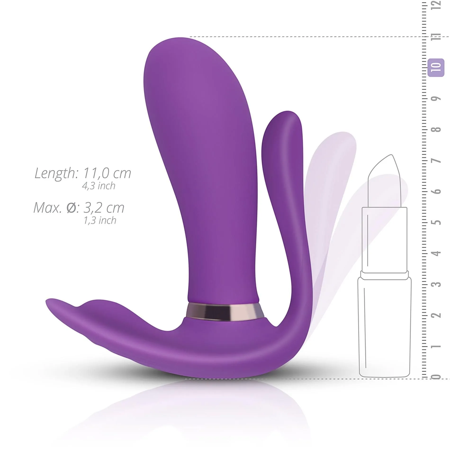 Вібратор Teazers Purple Pleaser, 11 см (фіолетовий)