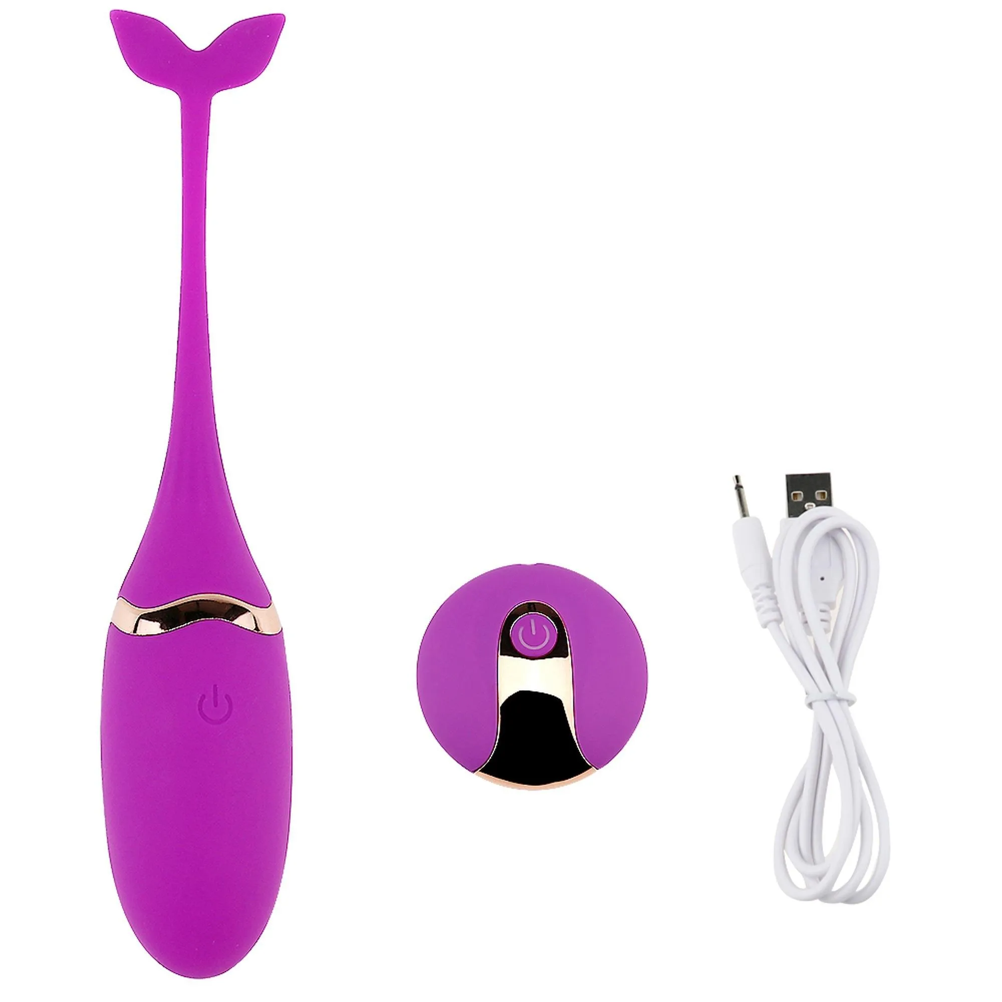 B - Series Lyla Vibratong Egg - Wibrujące jajko, Fioletowy, 15.3 cm