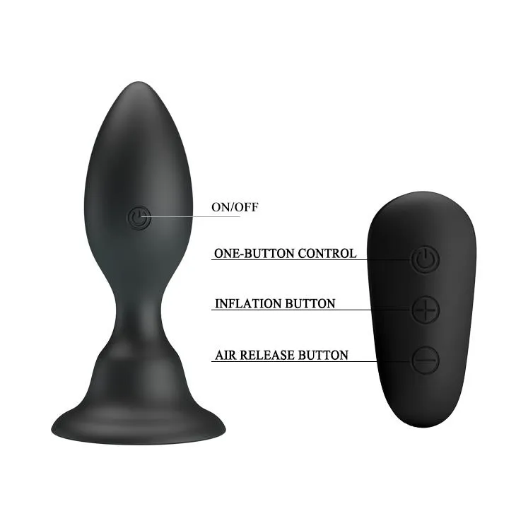 Анальная пробка MR Play Vibrating Anal Plug, 10.8 см (черный)