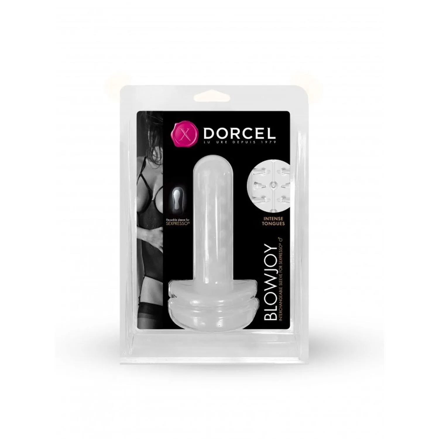 Сменная насадка для мастурбатора Dorcel Blowjoy Sleeve Sexpresso (прозрачный)