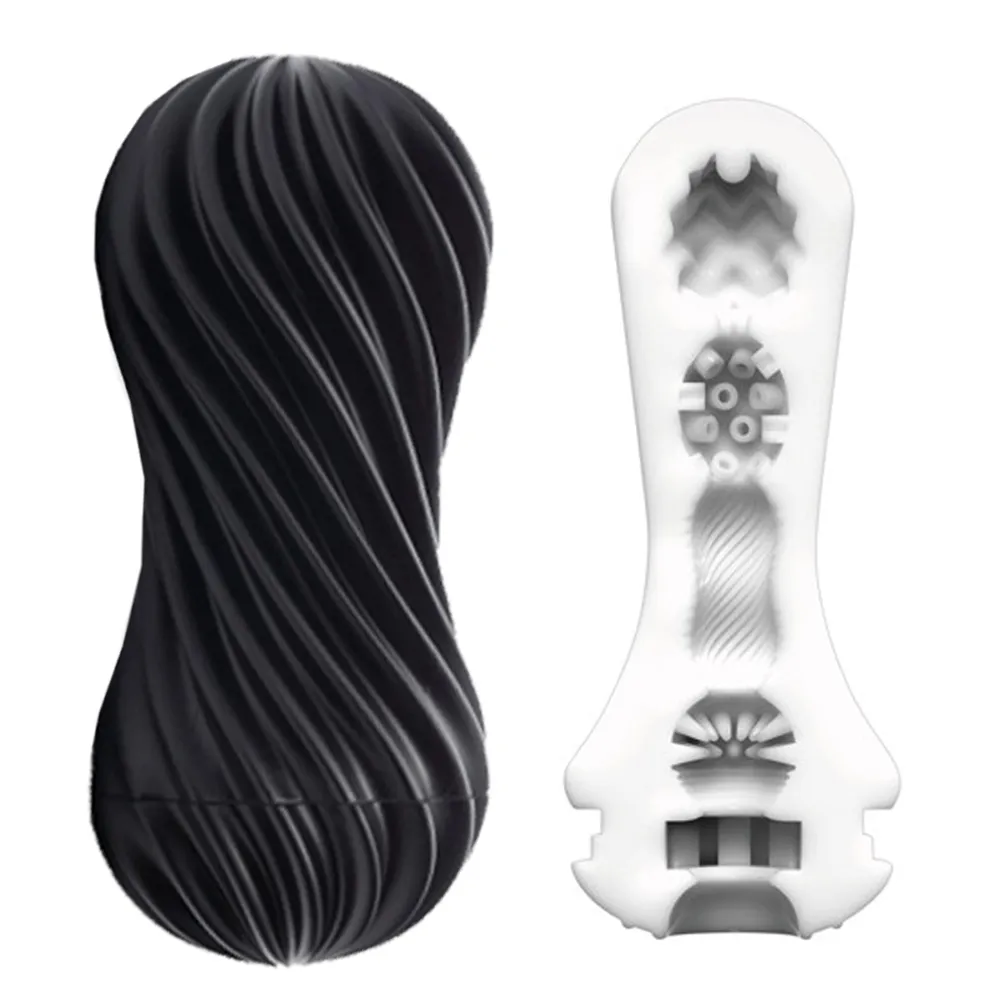 Tenga Flex Rocky - Masturbator, Czarny, 17, 6 cm