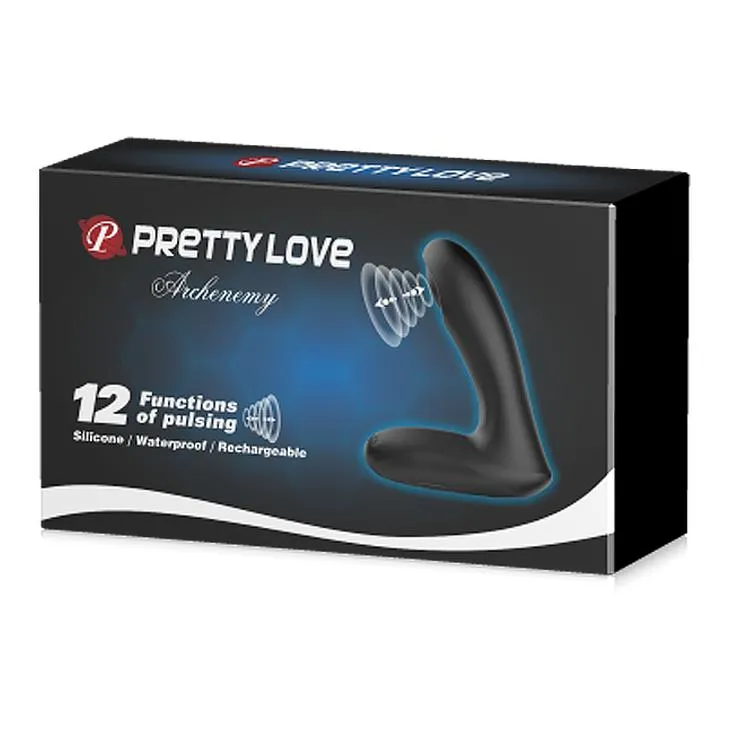 Вибростимулятор простаты Pretty Love Archenemy Pulsator, 12,1 см (черный)