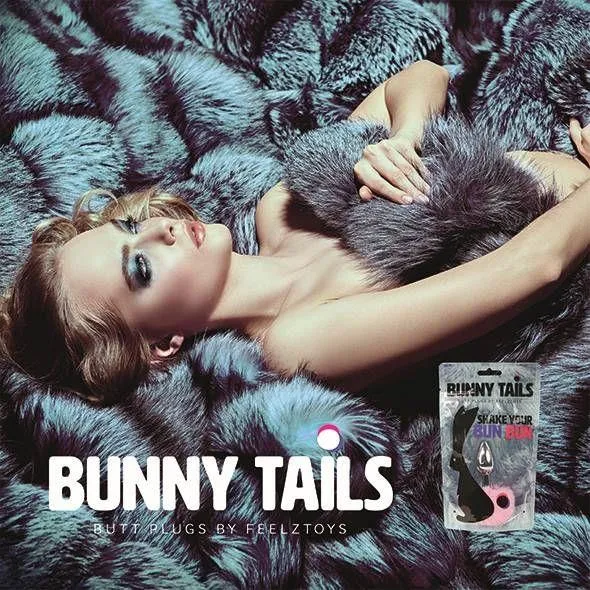 FeelzToys Bunny Tails - Korek analny, Różowy, 6, 5 cm