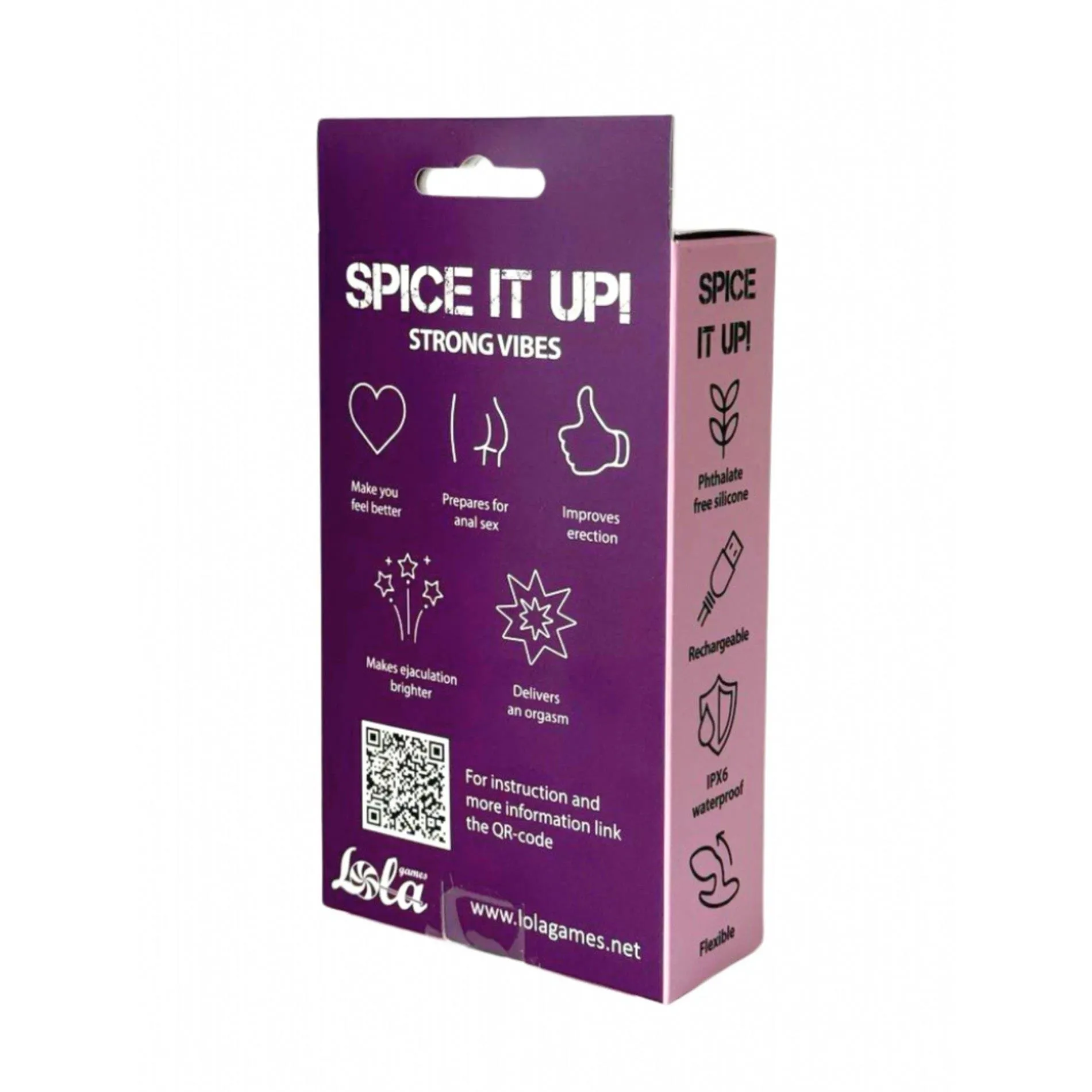 Анальна пробка Lola games Spice It Up Charm, 10.3 см (фіолетовий)