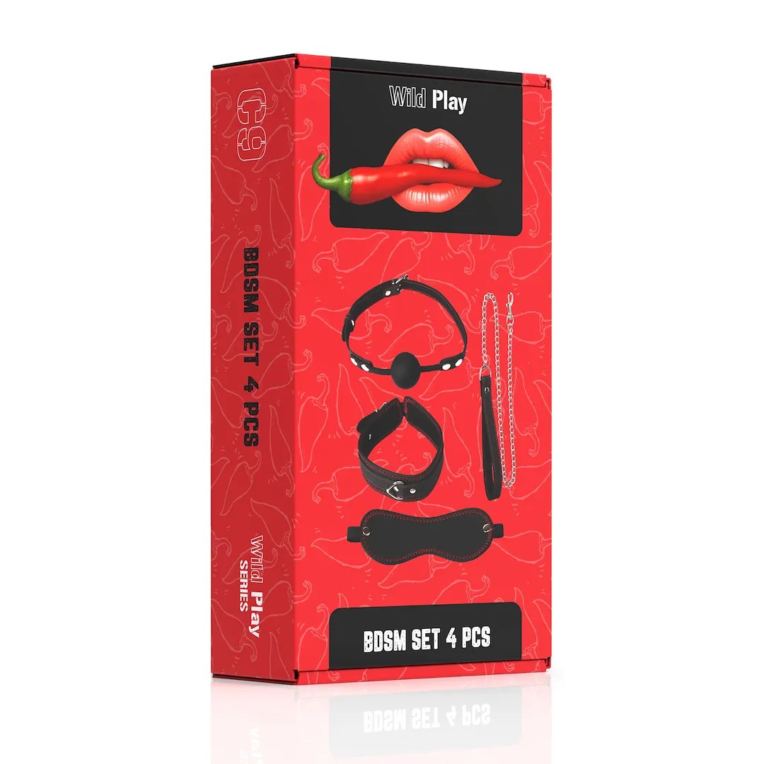 EROSPACE Wild Play C9 - Zestaw BDSM, Czarny