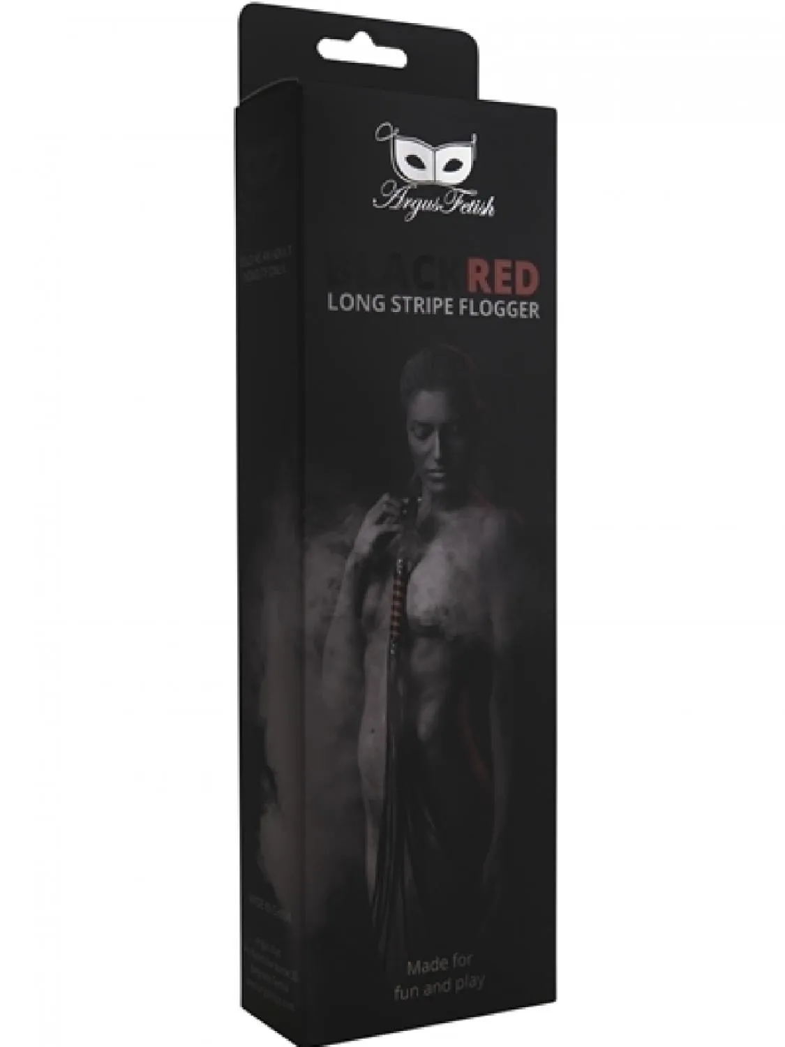 Флоггер Argus Fetish Black Red Long (черный-красный)