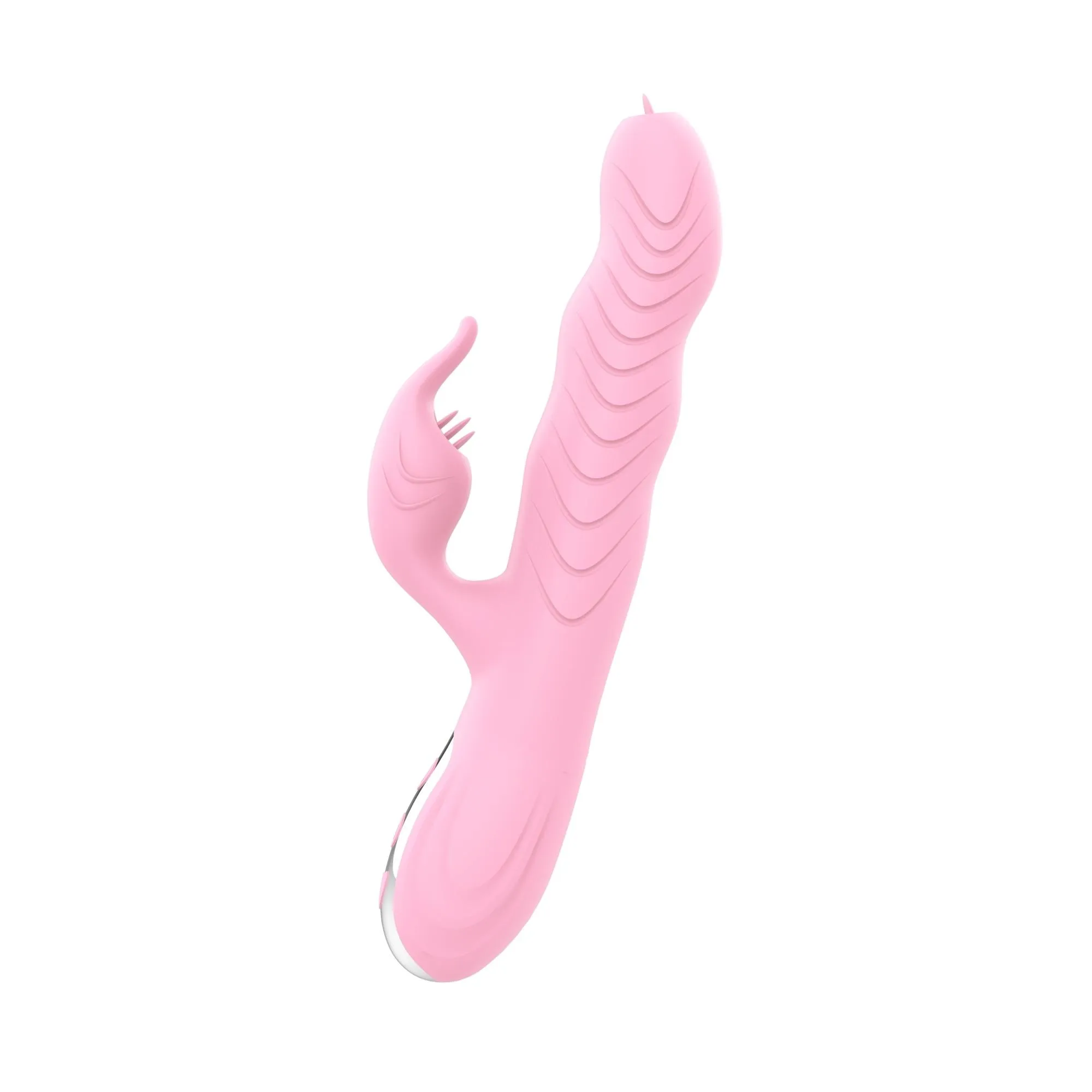 Boss Series Arlene - Wibrator królik, Jasnoróżowy, 23 cm