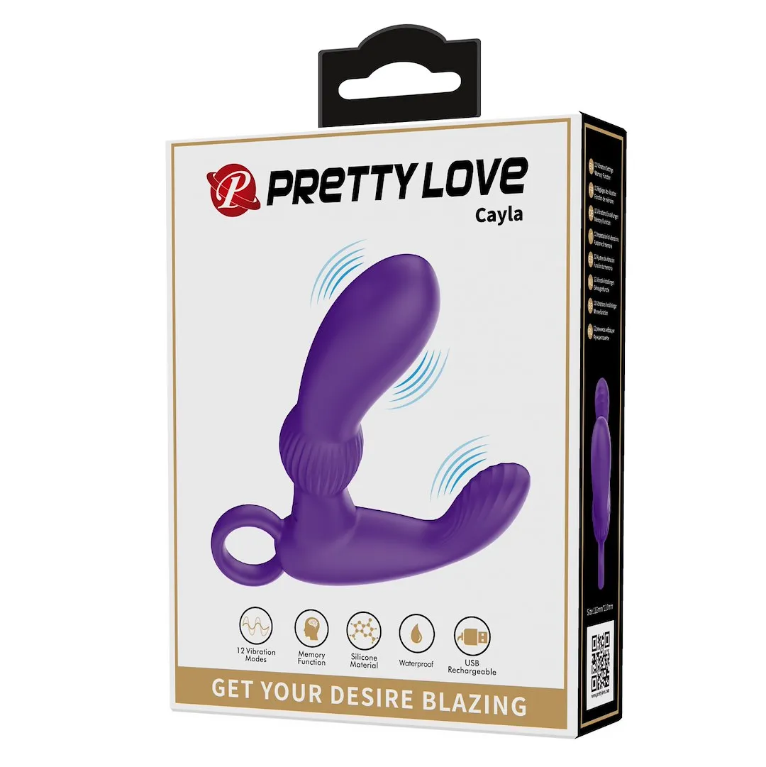 Pretty Love Cayla - Stymulator prostaty, Fioletowy, 11, 2 cm