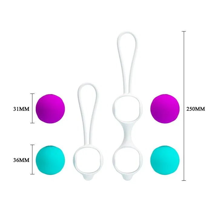 Pretty Love Orgasmic Ball - Kulki gejszy, Multi, 25 cm