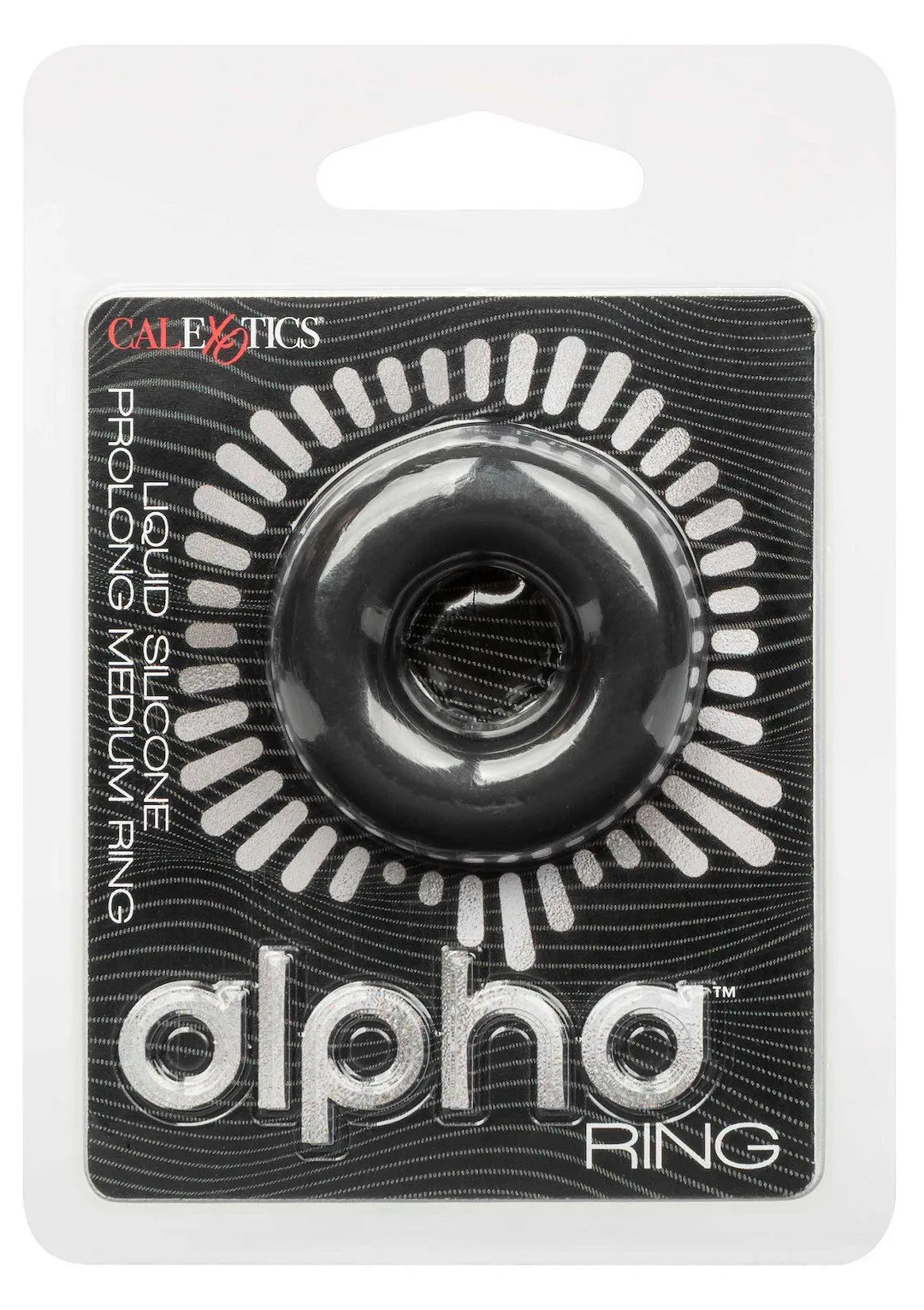 CalExotics Alpha Prolong Medium - Pierścień erekcyjny, Czarny