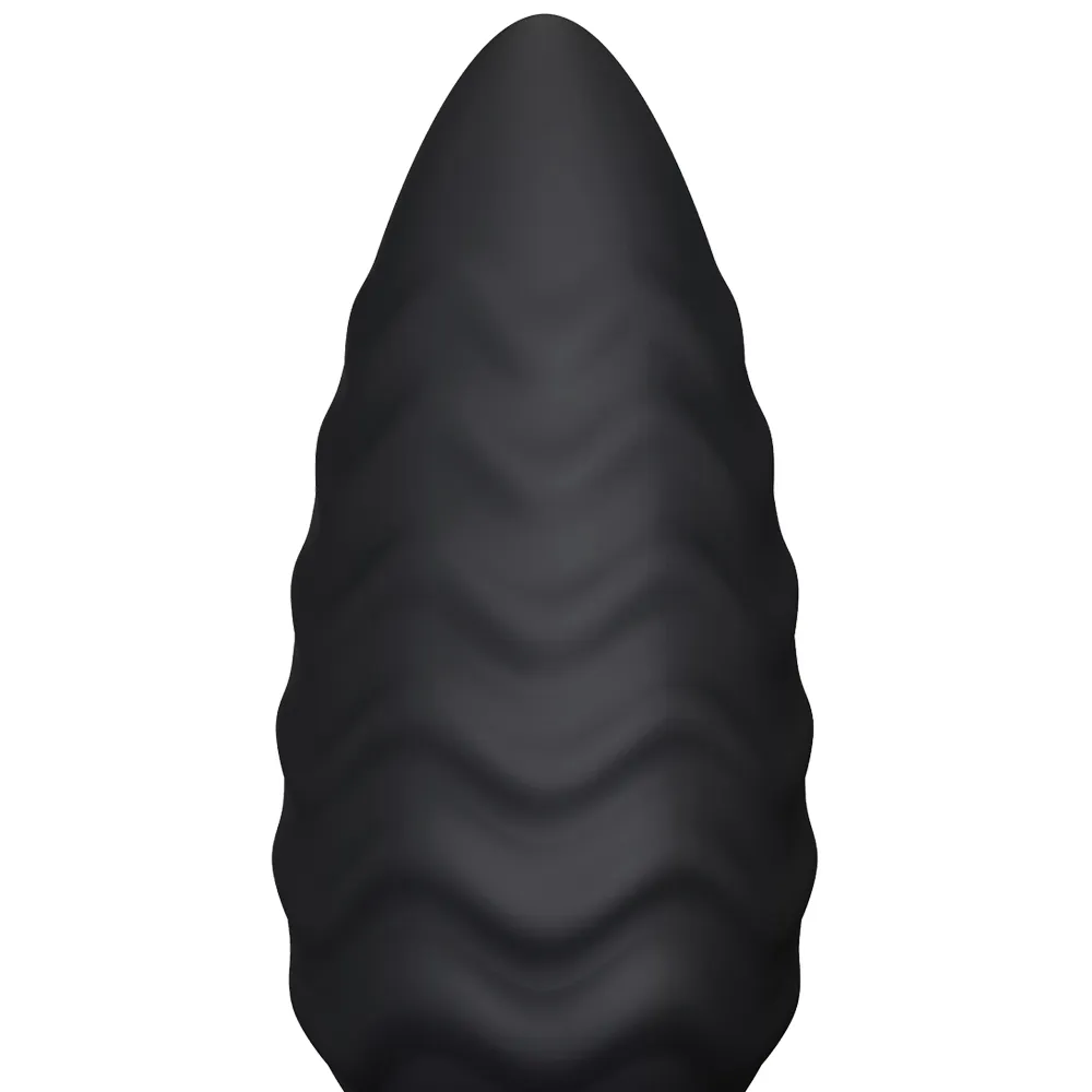 Анальная пробка Dorcel Wavy Plug, 10,6 см (черный)