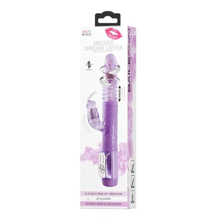 Вібратор-кролик Deluxe Dream Lover Bunny, 26 см (фіолетовий)