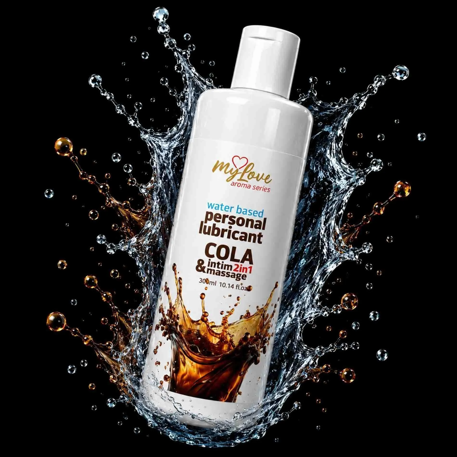 MyLove Aroma Series Intim&Massage 2in1 Cola - Lubrykant, Coca Cola, 300 ml