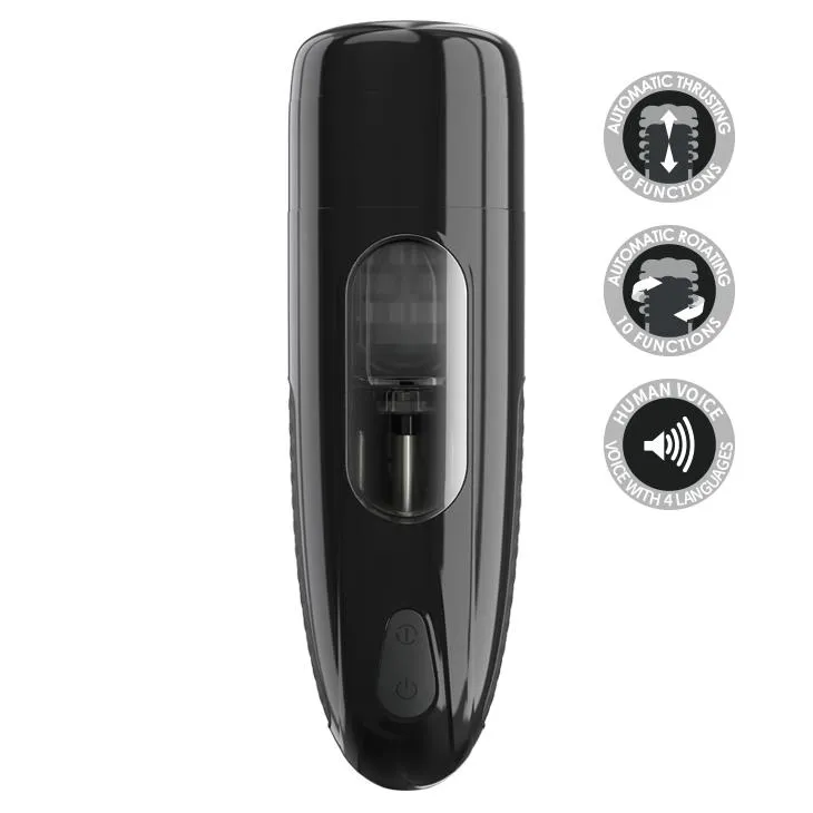 Pretty Love Marlon Rotating - Masturbator automatyczny, Czarny, 26, 5 cm