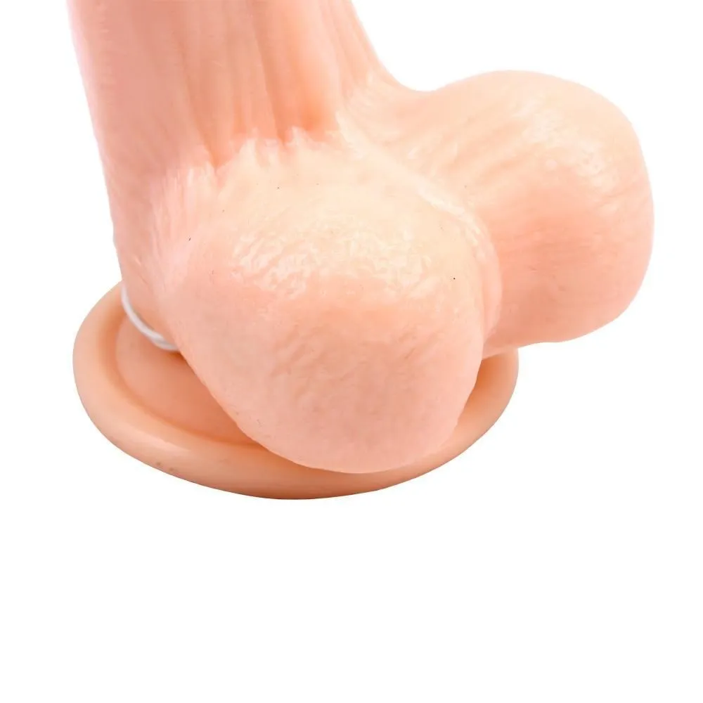 Вибратор Ballsy Super Cock James Deen 8.5", 21.5 см (телесный)