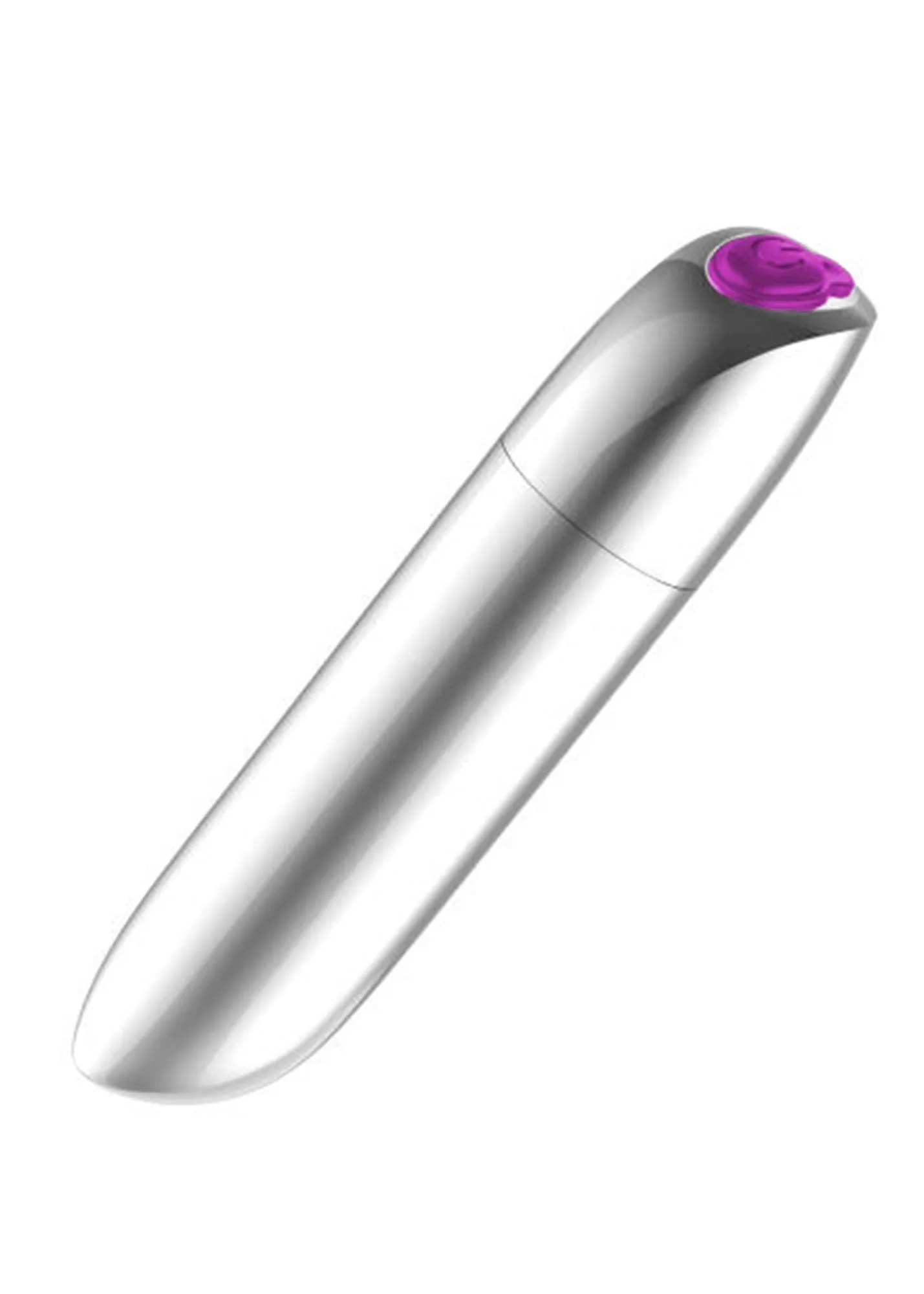 B - Series Magic Powerful Bullet - Mini-wibrator, Srebro, 10 cm